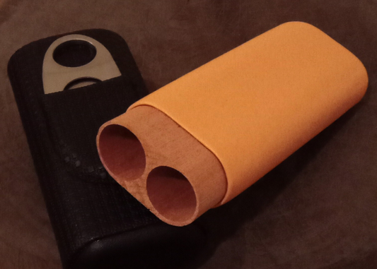 Kit viajero con cortador y portapuro para 2 puros ring 50